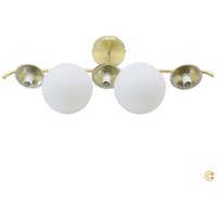 [GEBRAUCHT] Nordlux Deckenleuchte Lampe Grant Messing Dreiflammig E14 Metall Glas Dimmbar B-Ware von Nordlux