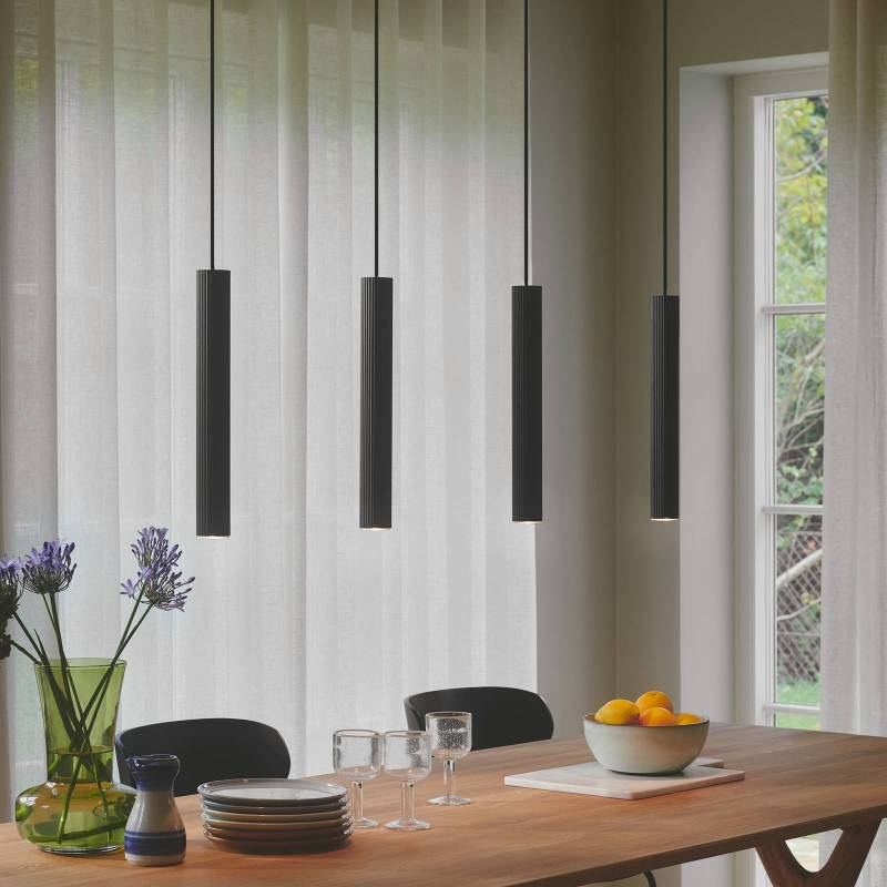 Hängeleuchte Vico, vierflammig,lang, Metall, schwarz von Nordlux