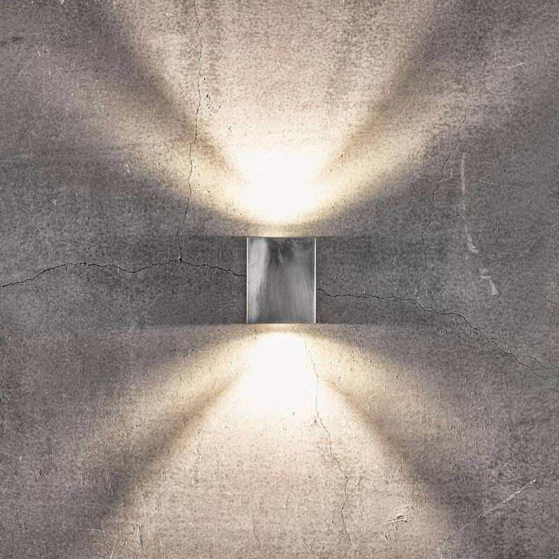 LED-Außenwandlampe Canto Kubi 2, 10 cm, verzinkt von Nordlux