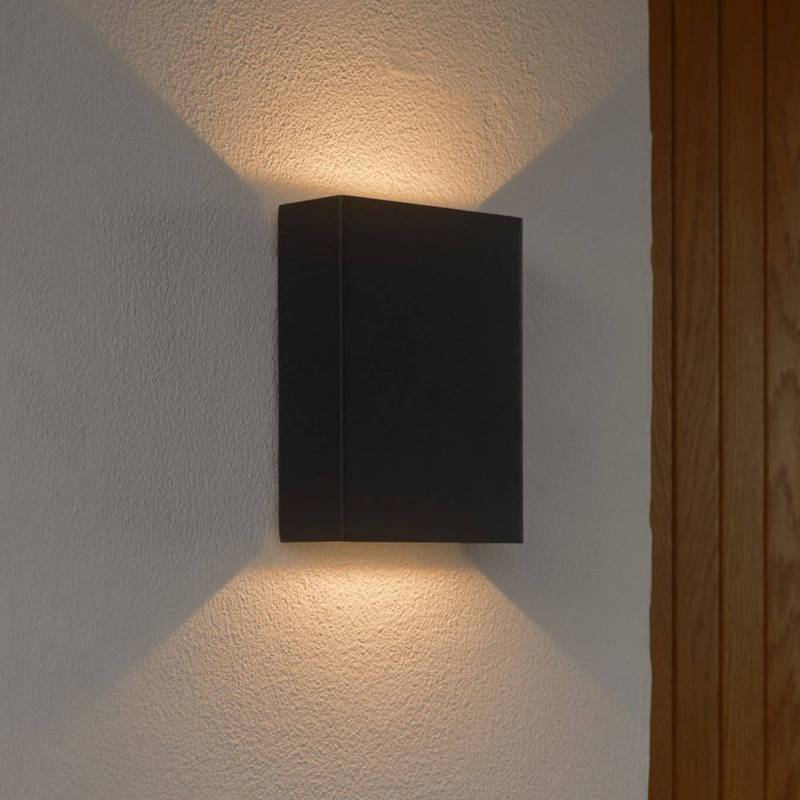LED-Außenwandlampe Fold Seaside up/down, 10 x 15 cm, schwarz von Nordlux