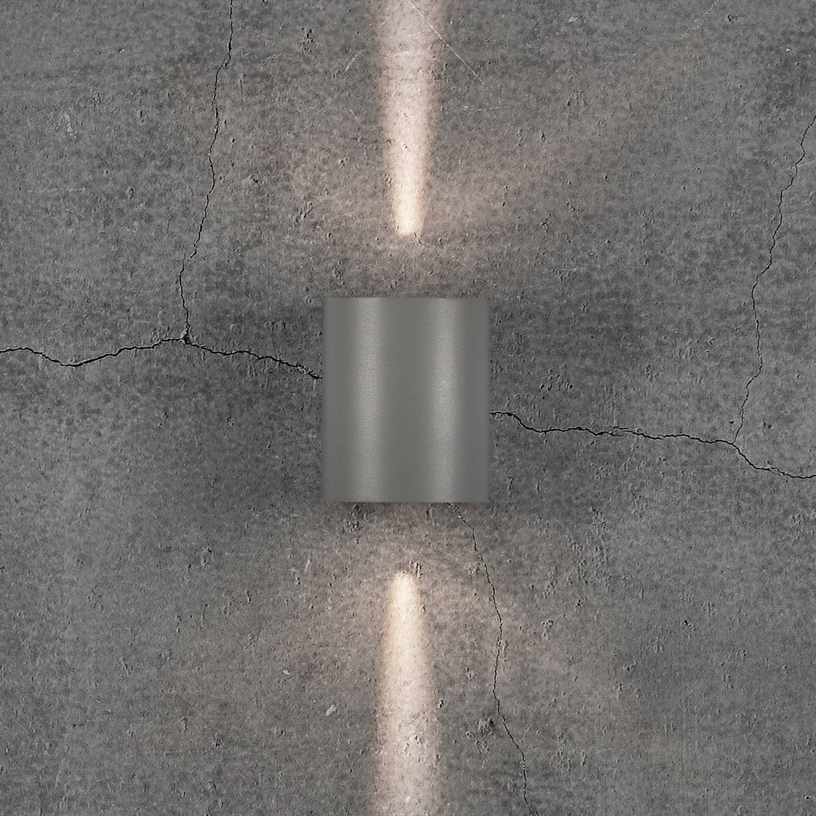 LED-Außenwandleuchte Canto 2, 10 cm, grau von Nordlux