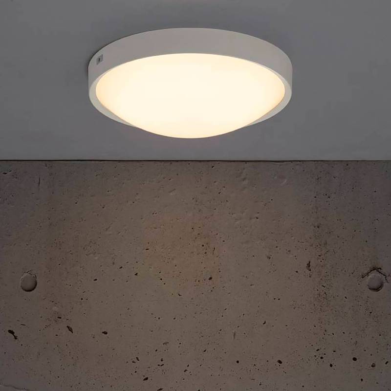 home24 LED-Deckenleuchte Altus Ø 30cm Weiß/Weiß Hauptmaterial: Acrylglas Sekundärmaterial: Stahl, lackiert Nicht austauschbare LEDs von home24