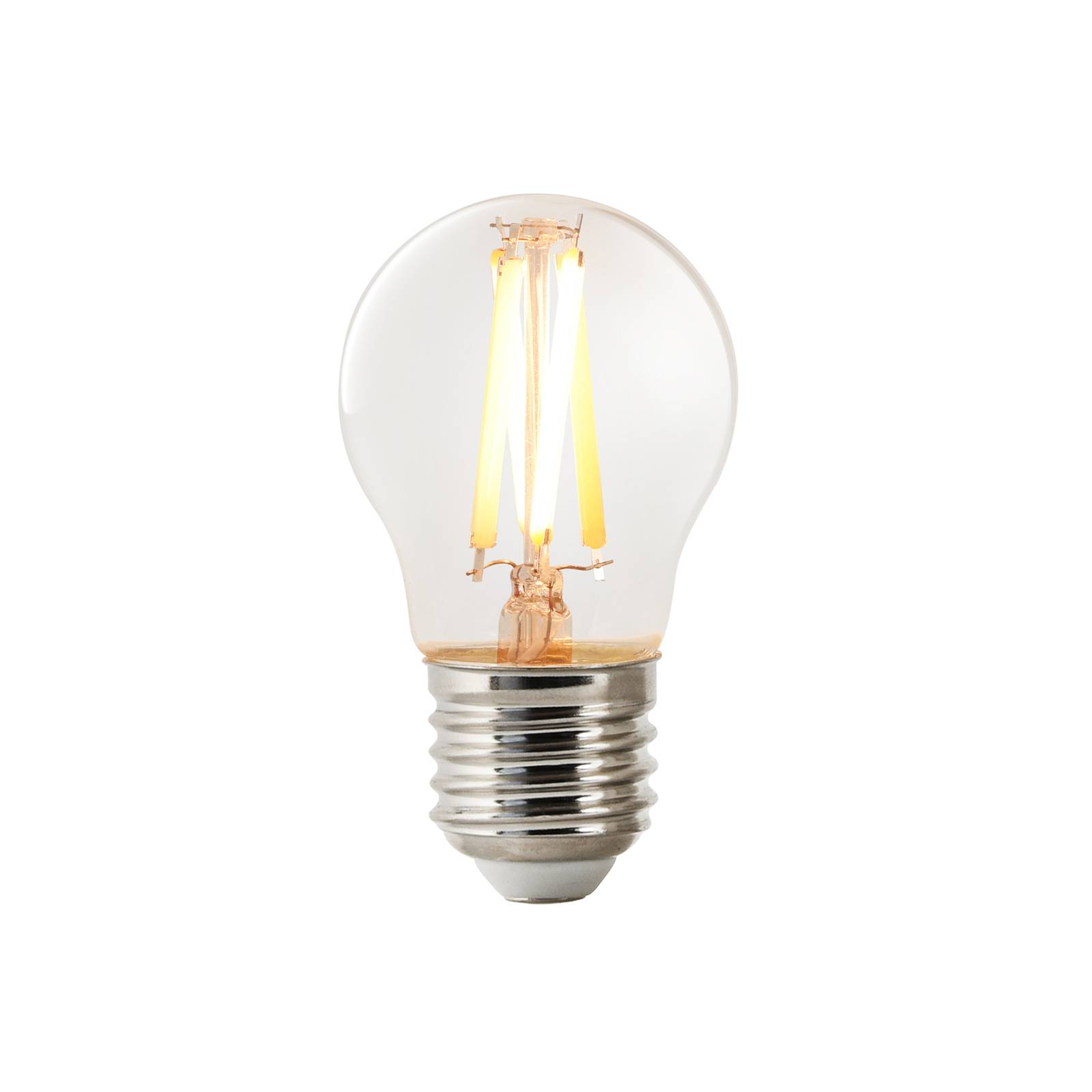 LED-Filamentlampe E27 G45 4,7W 600lm CCT, dimmbar von Nordlux