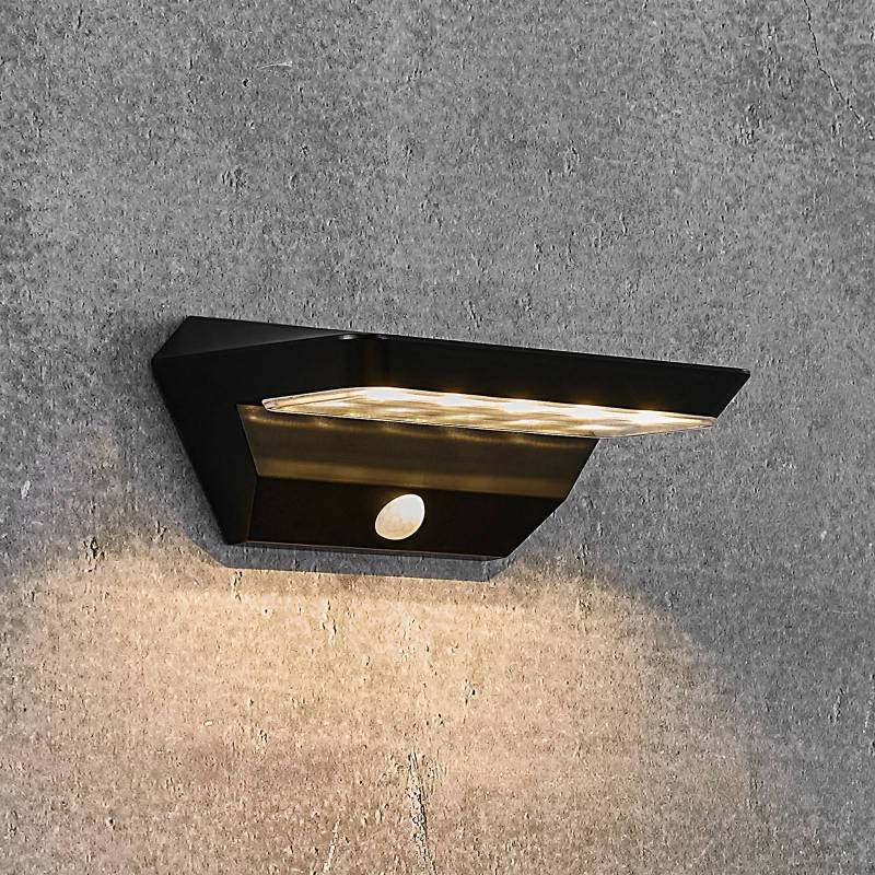 LED-Solar-Wandleuchte Agena mit Bewegungsmelder von Nordlux