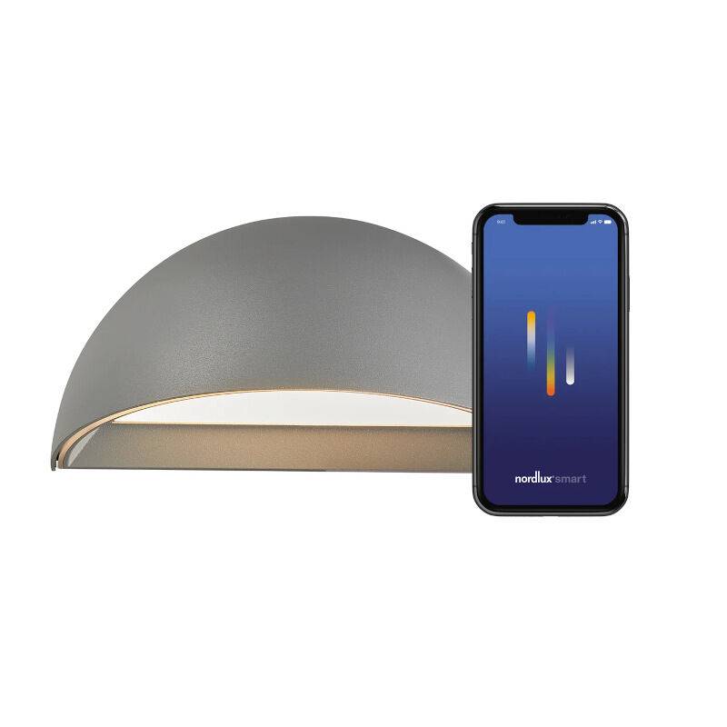Nordlux Arcus Smart LED Wandleuchte grau von Nordlux
