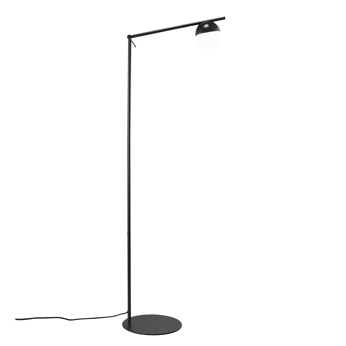 Nordlux CONTINA Stehlampe schwarz, opal weiß G9 mit Kabelschalter 35,5x25x139,5cm von Nordlux