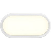 Nordlux Cuba Bright Oval 2019191001 LED-Außenwandleuchte EEK: E (A - G) LED LED 14W Weiß von Nordlux