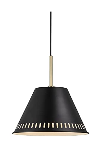 Nordlux Pine Pendelleuchte in Schwarz – Homeware Indoor Living Esszimmer Schlafzimmer Beleuchtung Dekor – E27 Klasse 2 (doppelt isoliert) 40 Watt 230 V IP20 dimmbar von Nordlux