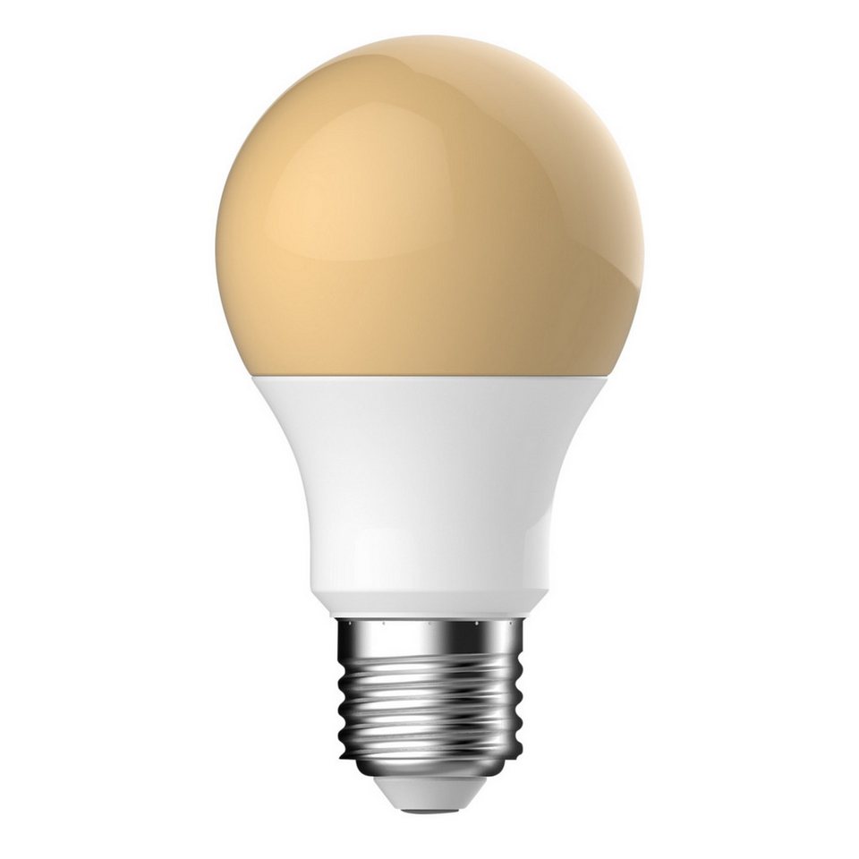 Nordlux LED-Leuchtmittel Lampe E27 A60 Flame 2400K 396Lm Leuchte, Glasfarbe Gelb, E27, warmweiss, 2400K von Nordlux