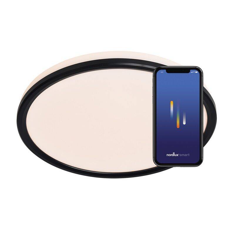 Nordlux Liva Smart Color Deckenleuchte schwarz LED von Nordlux