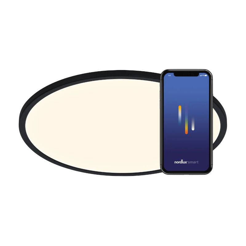 Nordlux Oja Smart 42 Deckenleuchte schwarz LED von Nordlux