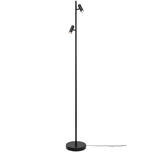 Nordlux Omari Stehlampe in Schwarz – Moderne LED-Bodenleuchte mit dimmbarem Licht und verstellbarem Kopf, 5 Jahre Garantie von Nordlux