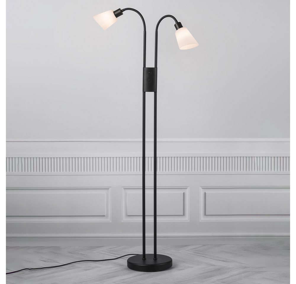 Nordlux Stehlampe Stehleuchte Molli in Schwarz E14 2-flammig, keine Angabe, Leuchtmittel enthalten: Nein, warmweiss, Stehlampe, Standlampe von Nordlux