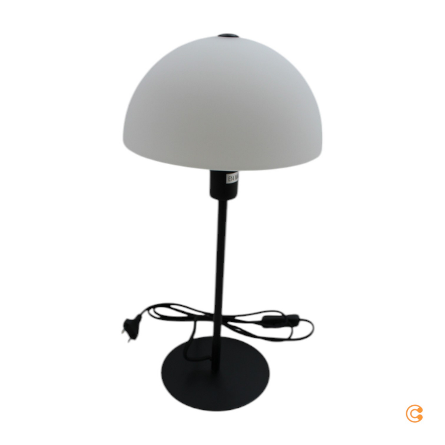 Nordlux Tischleuchte Ellen Glasschirm Schwarz Tischlampe Lampe Leuchte Spot E14 B-Ware von Nordlux