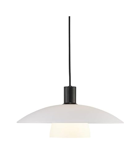 Nordlux Pendelleuchte VERONA, E27, IP20, schwarz, Glas opal weiß von Nordlux