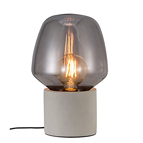 Tischleuchte CHRISTINA, E27, IP20, Glas rauchfarben, Basis grau Tischleuchte CHRISTINA, E27, IP20, Glas rauchfarben, Basis grau von Nordlux