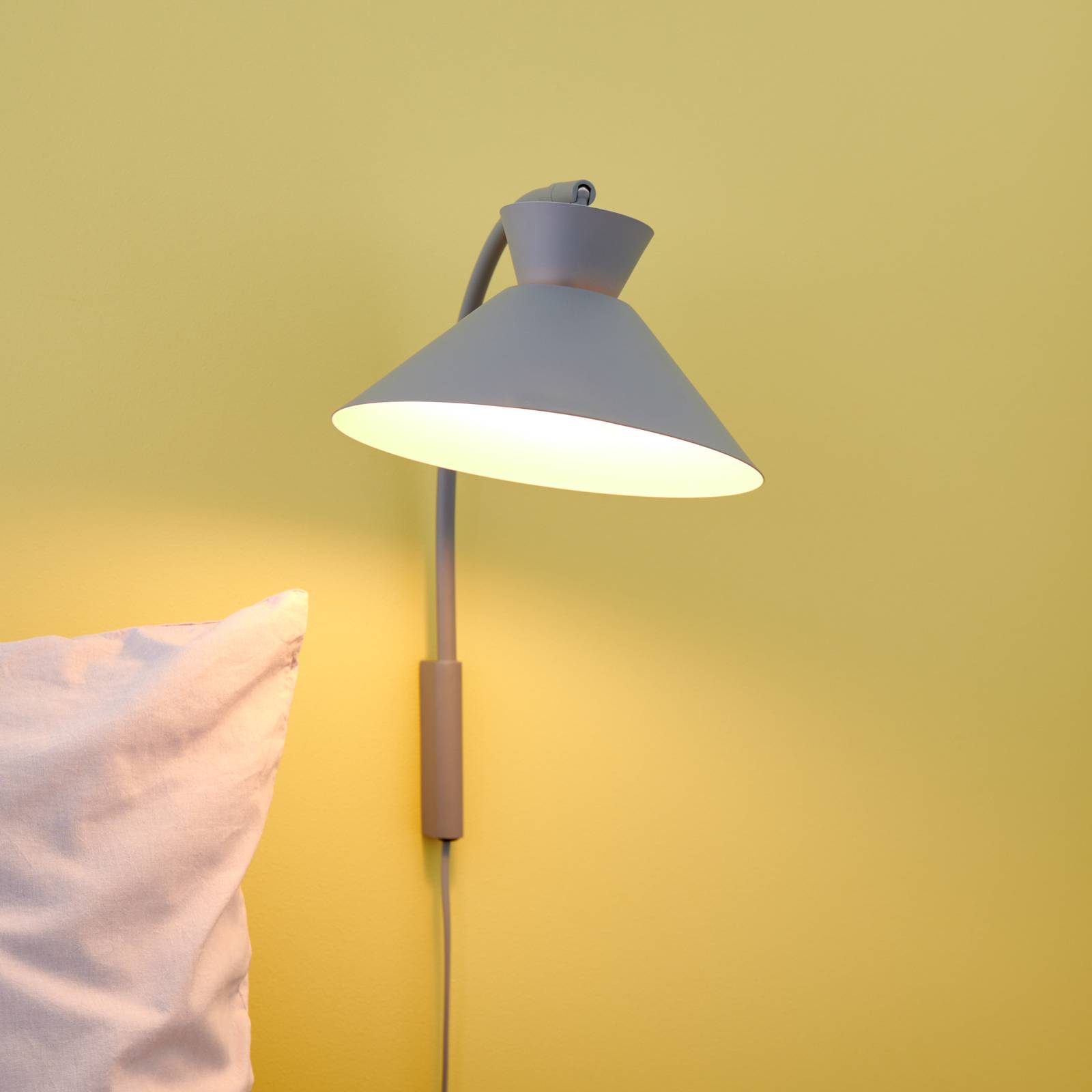 Wandlampe Dial mit Stecker, grau von Nordlux