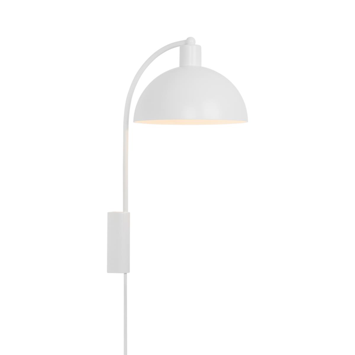 Wandlampe weiss Nordlux Ellen 20 E14 mit Kabelschalter von Nordlux