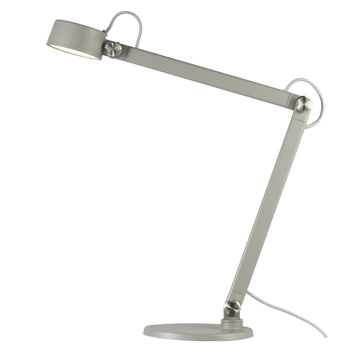 dftp NOBU LED Schreibtischlampe grau 600lm mit Schalter 49,5x10,5x46,5cm von Nordlux