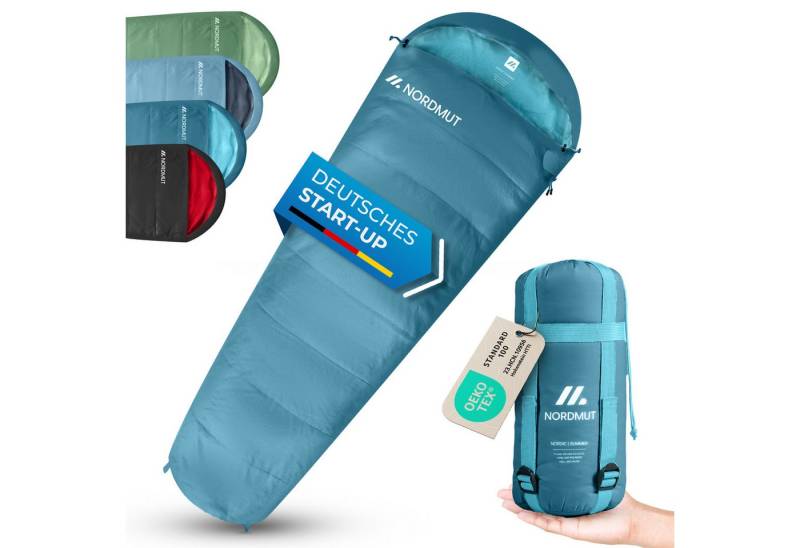 Nordmut Mumienschlafsack Sommerschlafsack Ultraleicht mit kleinem Packmaß [900g] von Nordmut