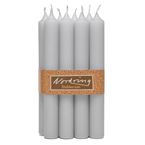 Nordring 8 Stabkerzen 2,2 x 18 cm hellgrau Nordring 8 Stabkerzen 2,2 x 18 cm hellgrau von Nordring