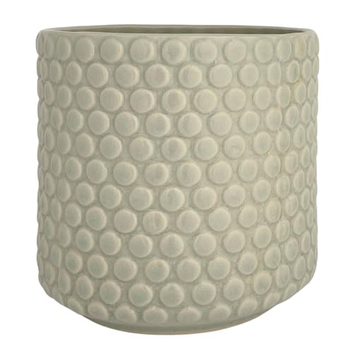 Nordring Retro Übertopf Vintage Pflanztopf für Zimmerplanzen Blumentopf Dotty L (15,5 cm ø), Cloud, Keramik von Nordring