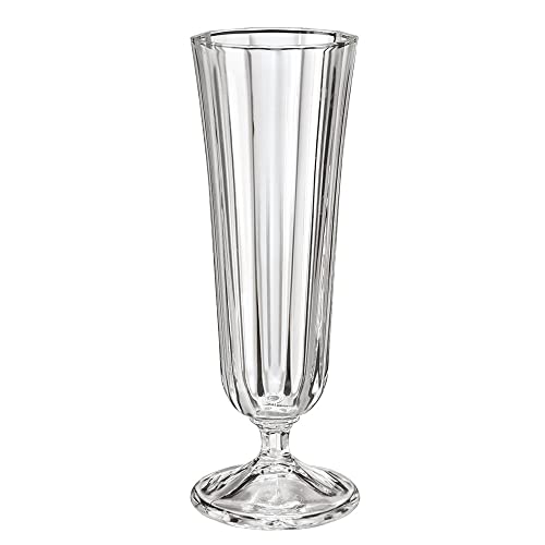 Nordring Retro Champagner-Gläser Sektkelche mit Stiel dickwandige spülmaschinenfeste Sektgläser Anna 130 ml, transparent, Glas, fasst ca. 120 ml von Nordring