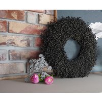 Kranz 40 cm Durchmesser, Schwarz von Kranzshopping