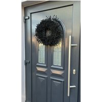 Lavendel Kranz in Schwarz, Für Tür Und Wand Ca. 35 cm Durchmesser von Kranzshopping