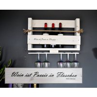 Personalisiertes Weinregal Weiß - Ca. 10 cm Tief/Breite 60 100 von Kranzshopping