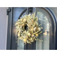 Trockenblumen-Kranz 28 cm Türkranz Mit Eukalyptus von Kranzshopping