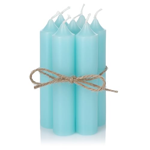 Nordstern Stabkerzen 6er Pack - Kleine Kerzen für Kerzenhalter, Adventskranz oder als Baumkerze - Ideale Tisch Deko für Hochzeit oder Weihnachten - 11 x 2,2 cm (Mint) von Nordstern