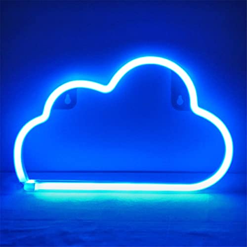 Nordstylee Neon-Wolken-Lichtschilder, LED-Wolken-Nachtlichter, Deko-Lichter für Kinder, Wand, Geburtstagsparty, Weihnachten, Hochzeitsdekoration (blau) von Nordstylee