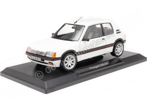 Norev - Peugeot 205 GTI 1.9 1989 Meije White 1:18 Miniatur, 184842 von Norev