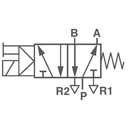 Norgren Mechanischbetaetigtes Pneumatik-Ventil V51B517A-A213J 24 V/DC Gehaeusematerial Aluminium Dic von Norgren