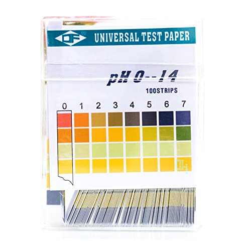 Norhogo 100 pH-Teststreifen, pH-Testpapier 4 Farbblöcke 0-14 Säure-Base-Test von Norhogo
