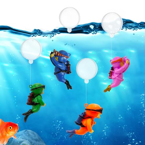 Norhogo 4 Stück Aquarium Dekoration Taucher Figur, Aquarium Taucher mit Schwimmvorrichtung, Klein Taucher Aquarium Deko, Interessantes Aquarium Zubehör Fish Tank Ornaments Aquarien Landschaft Norhogo 4 Stück Aquarium Dekoration Taucher Figur, Aquarium Taucher mit Schwimmvorrichtung, Klein Taucher Aquarium Deko, Interessantes Aquarium Zubehör Fish Tank Ornaments Aquarien Landschaft von Norhogo