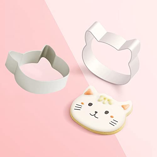 Norhogo Ausstechformen-Set Plätzchenform Gebäckform Ausstechform Model Silver Cartoon Katzenkopf Kuchen Plätzchenform Backform Ausstecher Model für Plätzchen, Brot, Sandwiches, 5.6 * 1.6cm Norhogo Ausstechformen-Set Plätzchenform Gebäckform Ausstechform Model Silver Cartoon Katzenkopf Kuchen Plätzchenform Backform Ausstecher Model für Plätzchen, Brot, Sandwiches, 5.6 * 1.6cm von Norhogo
