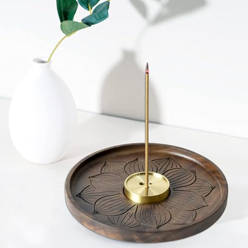 Norhogo Holzlotus Räucherstäbchenhalter, räucherstabchen Halter, Incense Holder, Holzlotus Räucherstäbchen Halter mit Asche-Auffangschale, räucherkegel Halter für Heimdekoration, Meditation und Yoga Norhogo Holzlotus Räucherstäbchenhalter, räucherstabchen Halter, Incense Holder, Holzlotus Räucherstäbchen Halter mit Asche-Auffangschale, räucherkegel Halter für Heimdekoration, Meditation und Yoga von Norhogo