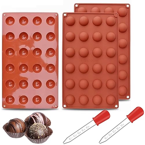 Norhogo Silikon-Halbkugelform, Mini 24-Kavitäten, 3er-Pack Silikonform zur Herstellung von Schokolade, Kuchen, Gelee, Mousse-Kuppeln Norhogo Silikon-Halbkugelform, Mini 24-Kavitäten, 3er-Pack Silikonform zur Herstellung von Schokolade, Kuchen, Gelee, Mousse-Kuppeln von Norhogo