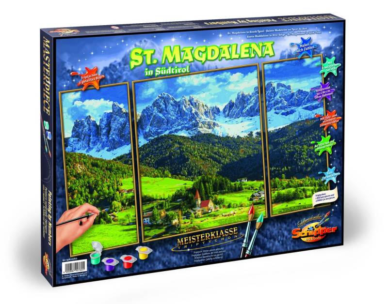 Noris Malen nach Zahlen Schipper 609260760 - Malen nach Zahlen, St. Magdalena in Südtirol von Noris