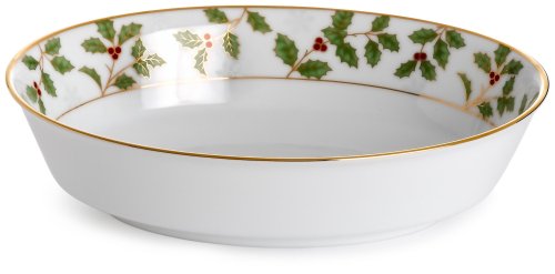 Noritake Holly & Berry Gold Oval Gemüseschüssel von Noritake