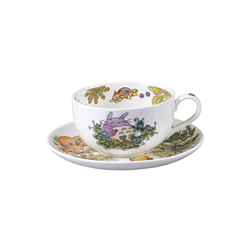 Noritake X Studio Ghibli Neighbor Totoro Milktea Cup &ãÂ€Â€Saucer Ooinu-no-fuguri Ver T97285A 4660-1 by Noritake von Noritake