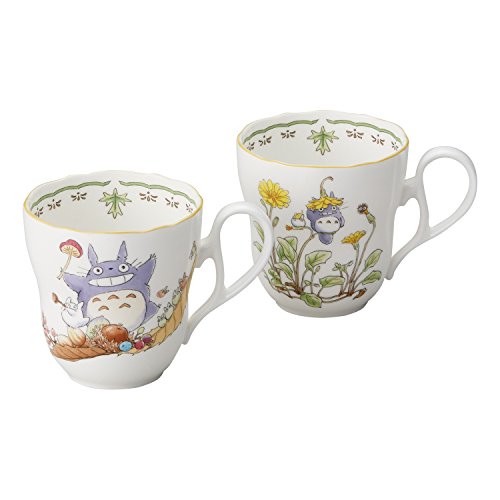Noritake X Studio Ghibli Neighbor Totoro Pair Mug Cup TP97855/4924-37 by Noritake von Noritake