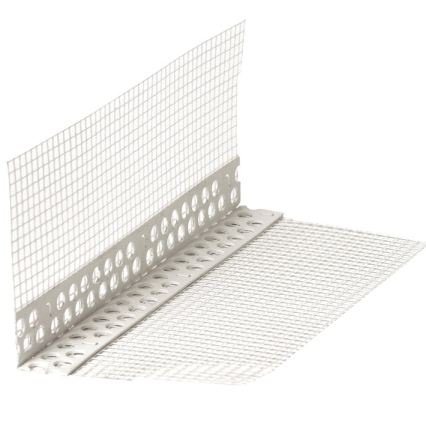 bauFIT Gewebeeckwinkel 8cm x 12cm x 2m | Gewicht: 165g/m² | Alkalibeständig | Glasfaser-Gewebe mit PVC-Ecken | 50 Stäbe | 100m Armierungsgewebe | Hohe Reißfestigkeit | Schiebefest & Imprägniert von Norjews