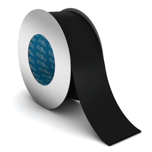 doitBau deflexx 50 plus Dampfsperrklebeband schwarz 50mm x 25m - Hochleistungsklebeband für Dampfsperrfolie Dampfbremsfolie Dampfbremse Dampfsperre, universell einsetzbar von Norjews