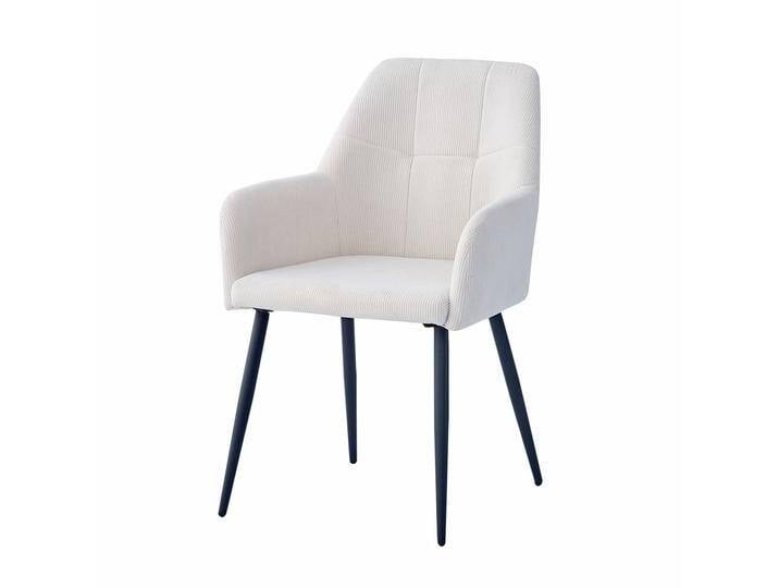 2er-Set Esszimmerstuhl, gepolstert aus Samt, ca. 60 x 57 x 87cm - Beige von Norma24