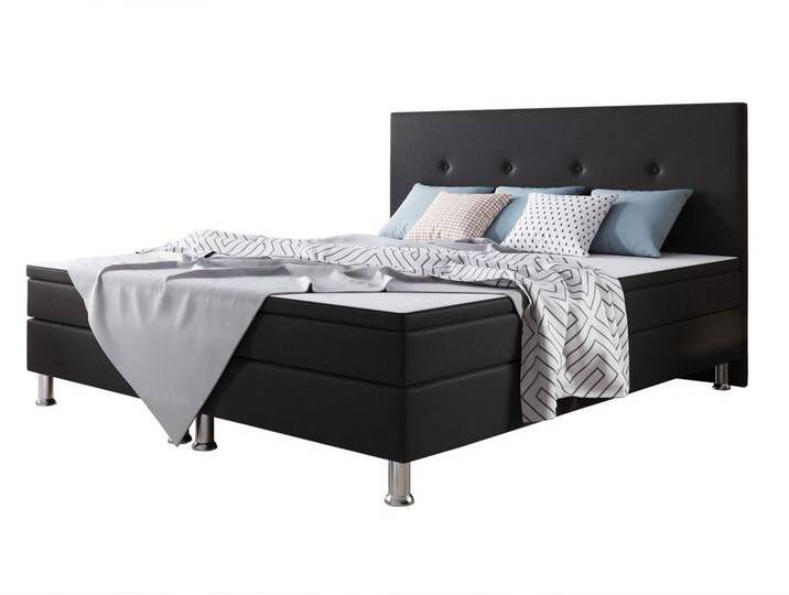 Boxspringbett Jump 180x200 Webstoff Schwarz Typ 2 von Norma24