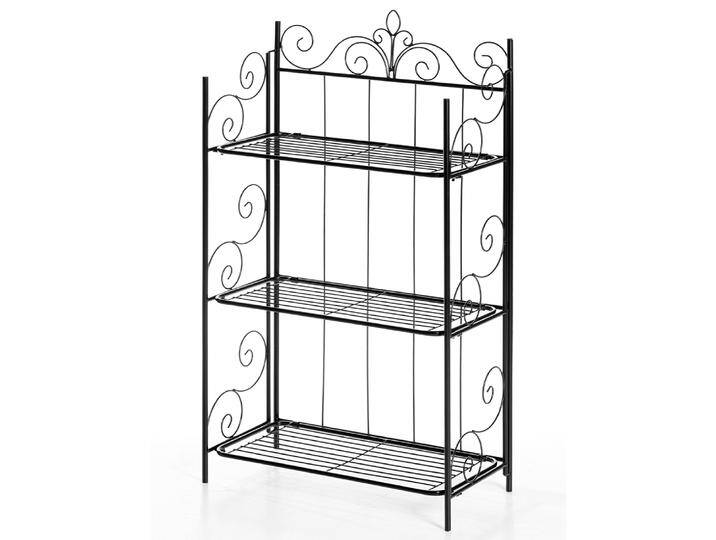 Metallregal/Mosaikregal mit 3 Böden - ca. 60 x 30 x 112cm - Mattschwarz von Norma24
