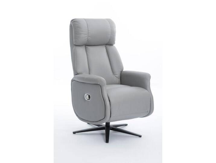Relaxsessel mit Liegefunktion Lederoptik & schwarze Füße, ca. 75 x 83 x 115 cm - Hellgrau Relaxsessel mit Liegefunktion Lederoptik & schwarze Füße, ca. 75 x 83 x 115 cm - Hellgrau von Norma24